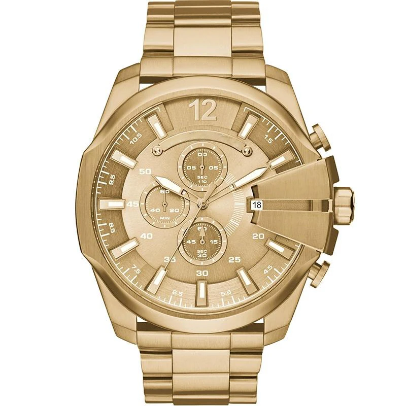 

Mr. Daddy 2.0 Gold Toned Stainless Steel Quartz Chronograph designer watches famous brands men Watch DZ gold watch drop shiping
