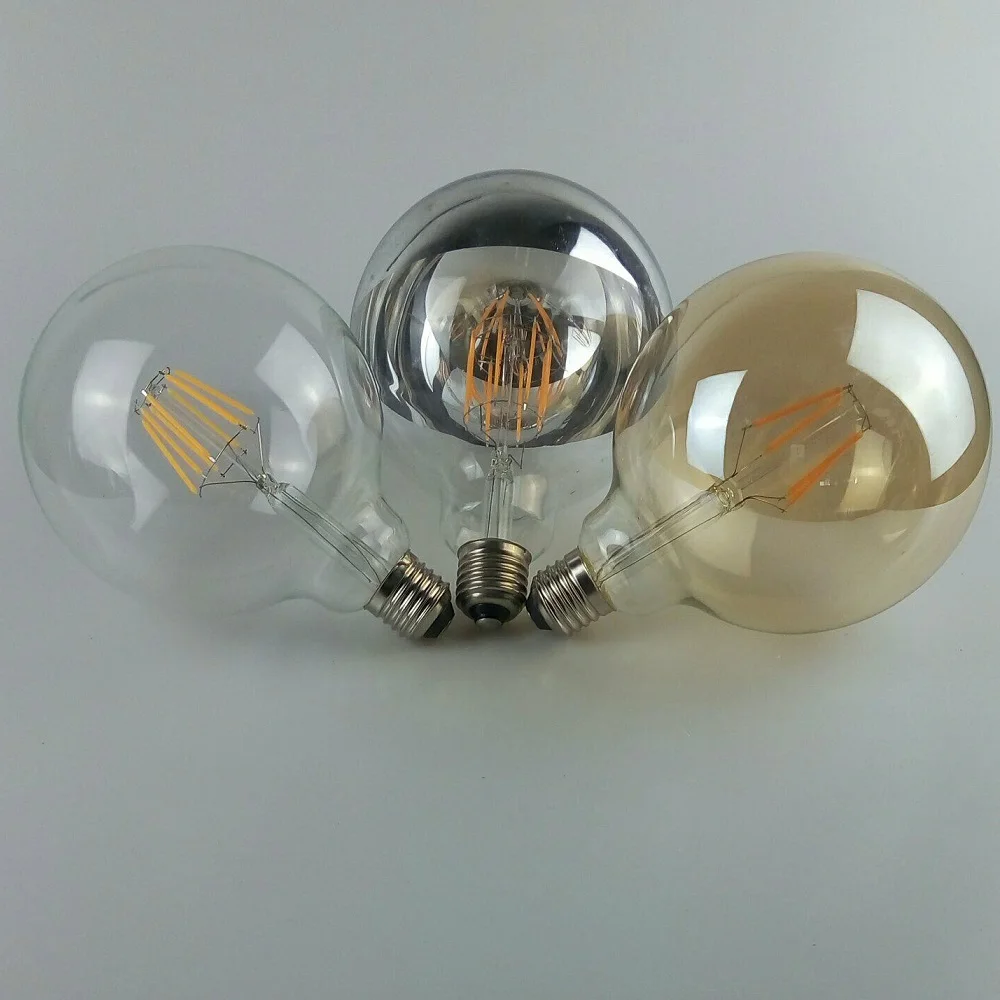 2W 4W 6W 8W Vintage Industrial LED Filament Retro Bulb E26 E27 LED Edison Bulb G80 G95 G125 LED Lamp
