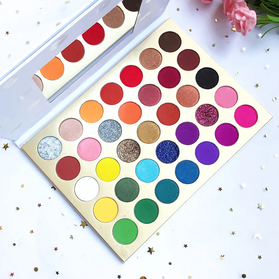 

Customize eyeshadow palette private label custom logo pallets with no labels, Multi colors