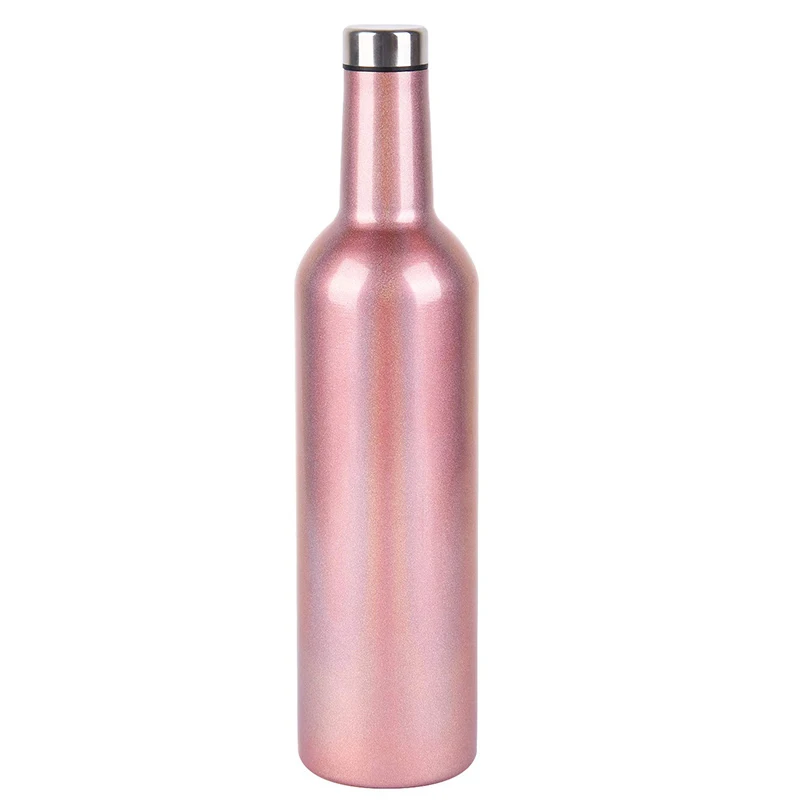 

BPA free hot sell Everich the insulated wine bottle clear with straw with lid, Customized color