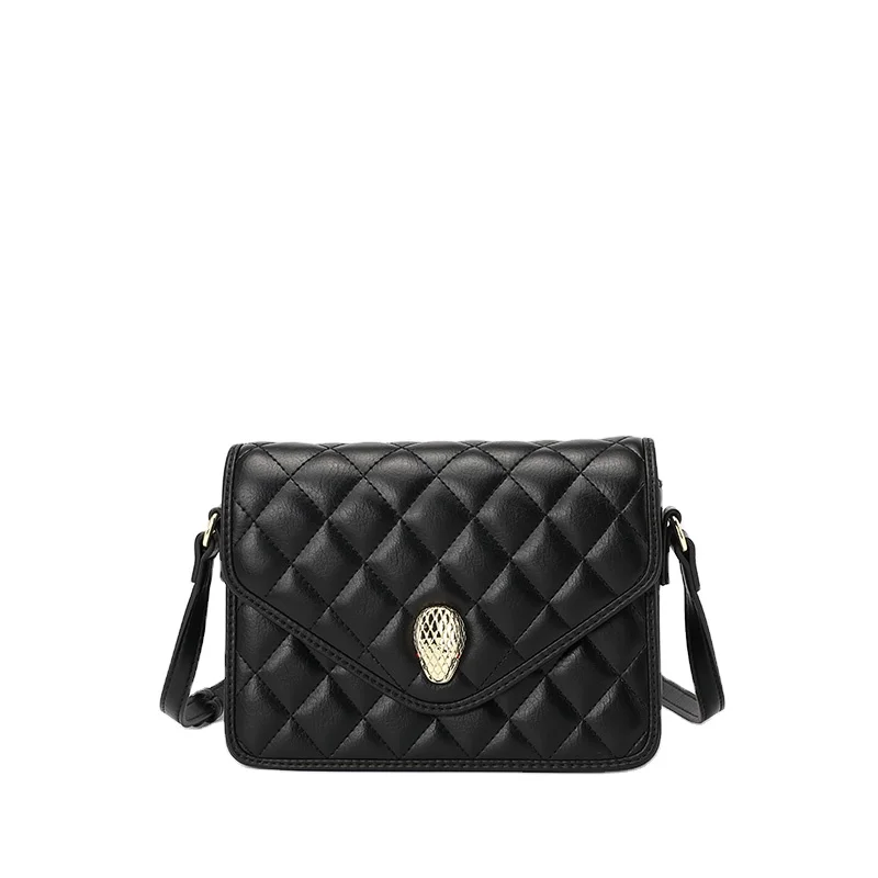 

New style PU leather personality China suppliers sexy women handbags snake head ladies women bag, Black, white