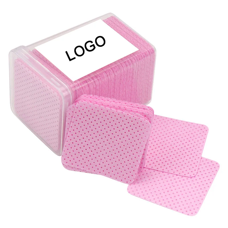 

Wholesale Eyelash Adhesive Glue Remover Cotton Sheet Nails Art Makeup Clean Pads, White