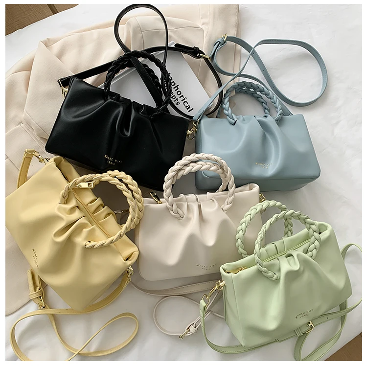 

2021 Trendy Simple Chain Cloud Handbag Women Cross Body Bags for Women Messenger bag, Blue, black,white or custom made