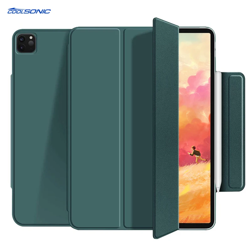 

New Arrival Fashionable Lightweight PU front back Cover with Clasp Protective Shell Tablet Case For iPad Air 4 10.9 2020