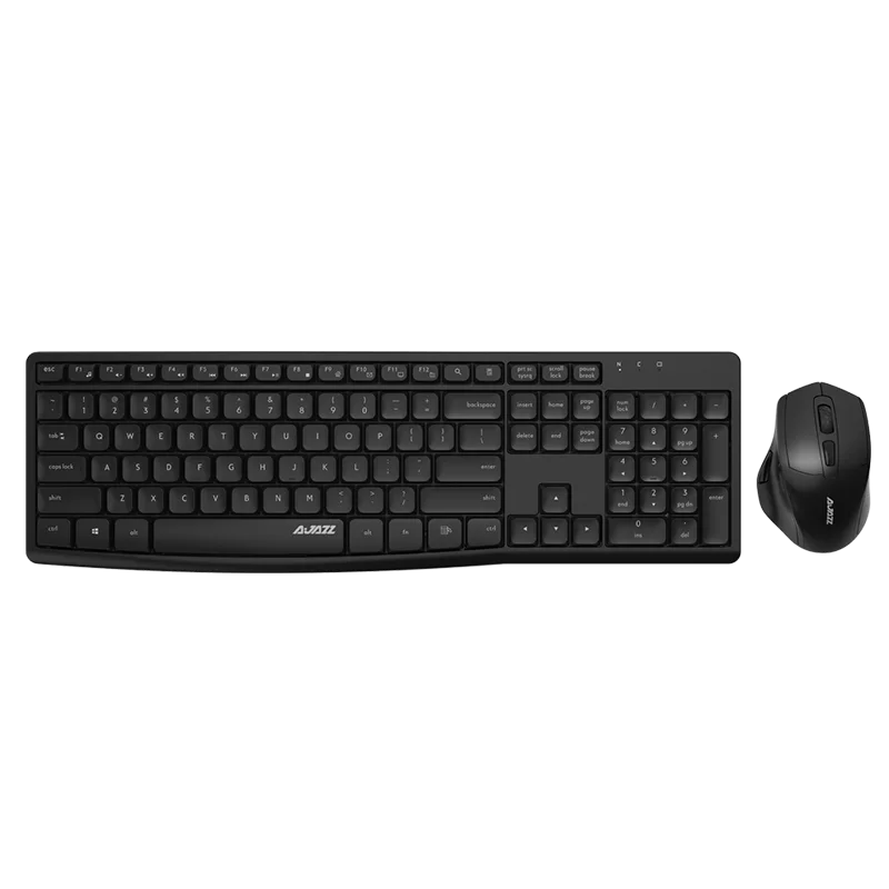 

2.4G Wireless keyboard and mouse with Ergonomics keyboard for pc computer keyboard Mute home/Office, Black