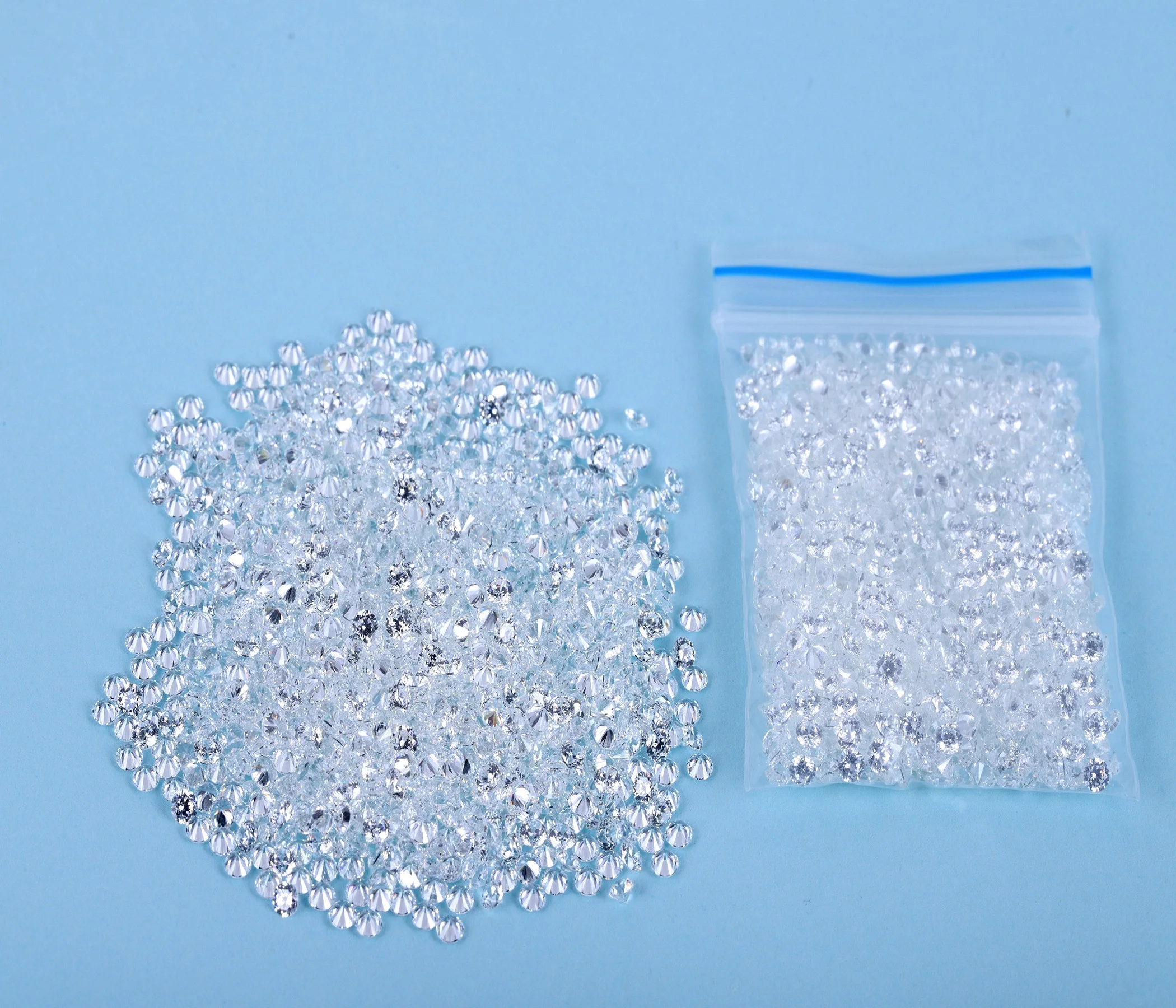 

Zhanhao Loose Moissanite Beads 2.0mm D Color Round Brilliant Cut Stone Total Gems Stone Material For Jewelry