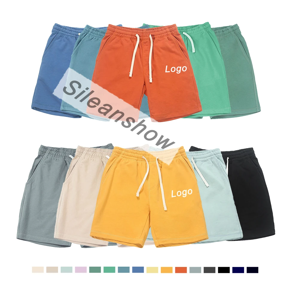 

men short sets 2021 blank cotton men cargo pant women's sweatshorts terry cloth shorts, Shown