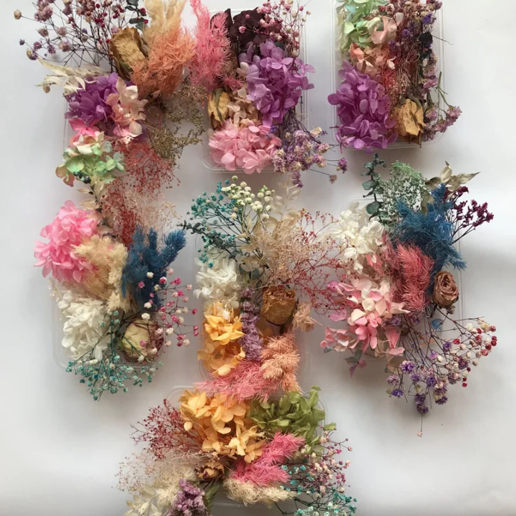 

A138 Many kinds of dried flowers dIY fragrant candle mold material Bracelet ornament dry flower, Random