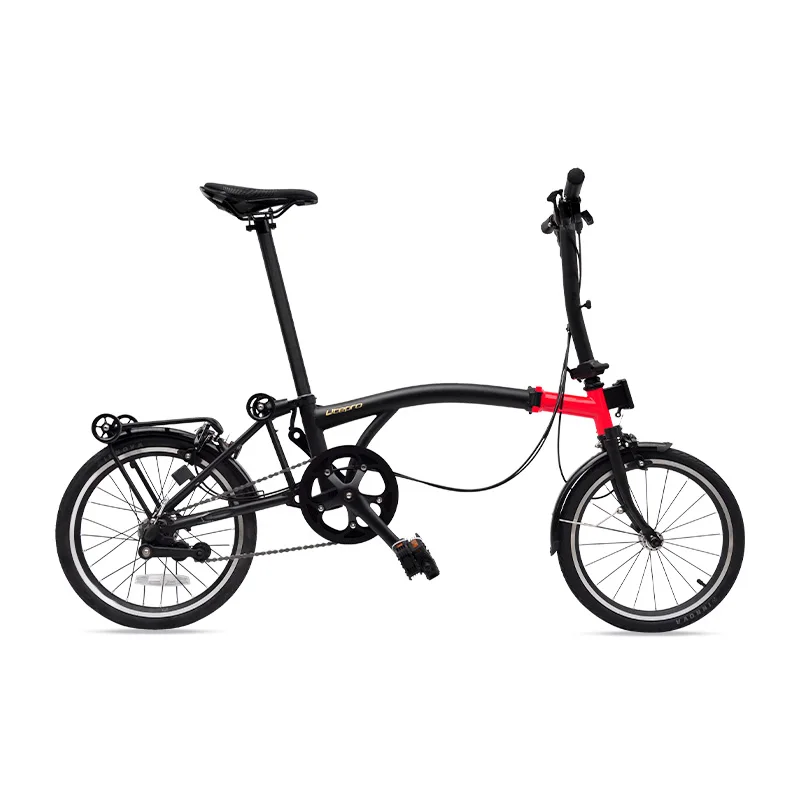 

Litepro Folding Bike 16 Inch Internal 3 Speeds Steel Frame Mini Folding Bicycle