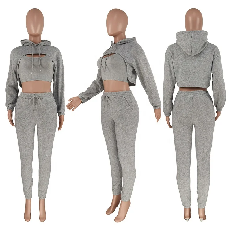

Hot Selling Fleece Jogger Women Sweatsuit Set Tracksuit, As picture