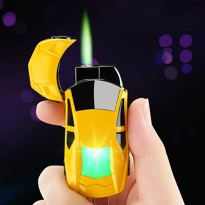 

Car gas Torch lighter personality windproof lighter creative hot selling refillable lighters, 10 colors