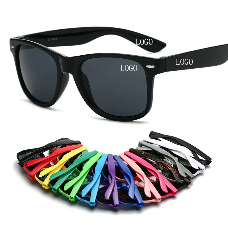 

2021 fashion customize logo promotional plastic sunglasses