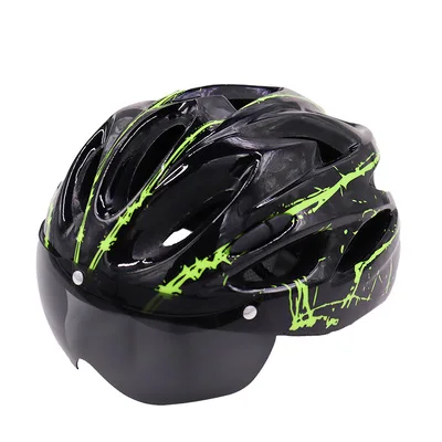 

GuangDong factory direct supply storm riding helmet with goggles electric vehicle helmet helmet outdoor bicycle