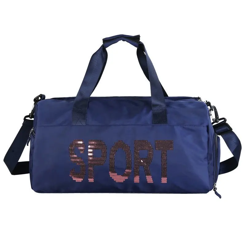 

2021 wholesale new products Customized Logo High Grade Weekend Travel Bag 600D Polyester duffle bag, As pictures