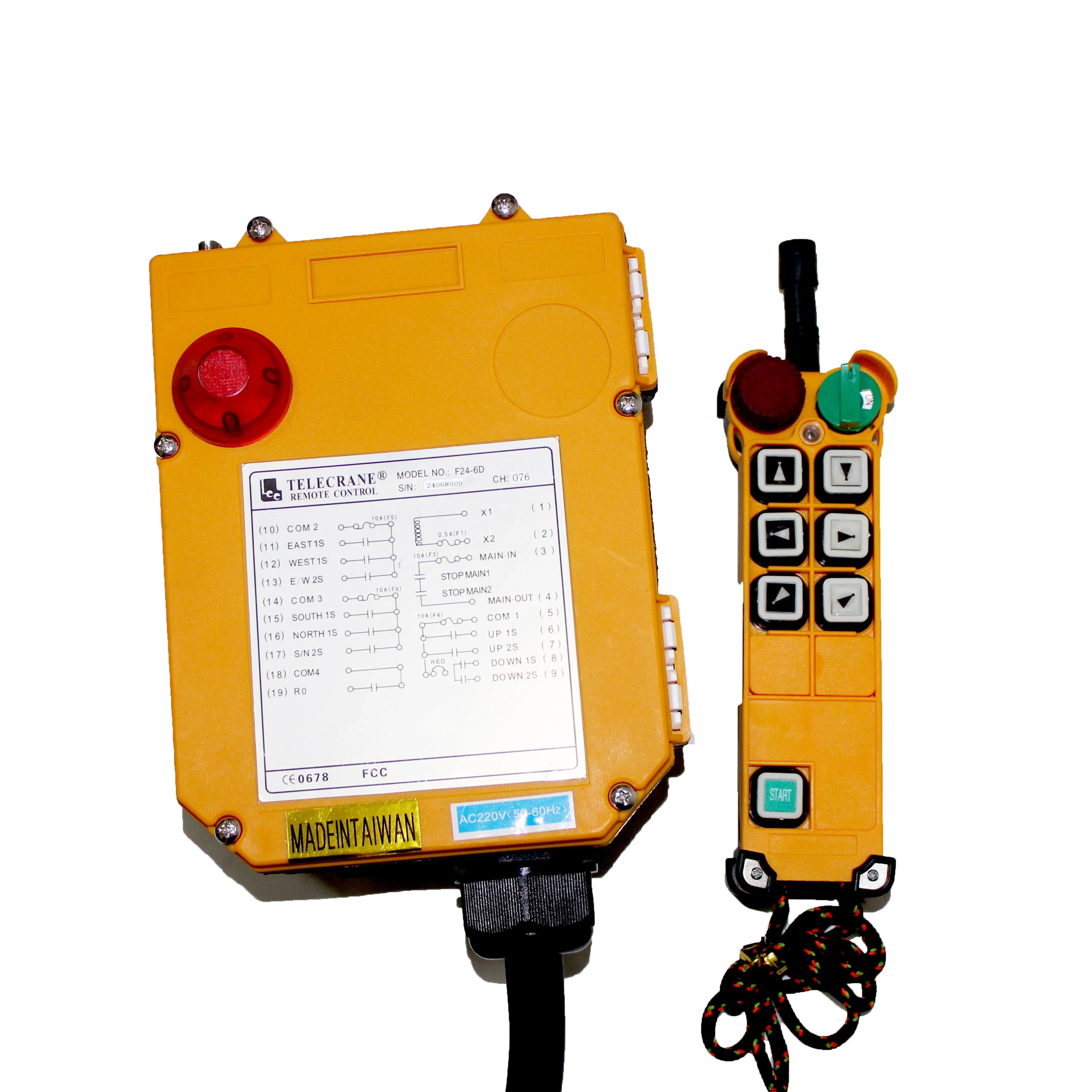 

KCRANE RE wireless industrial F24-6D remote control crane joystik