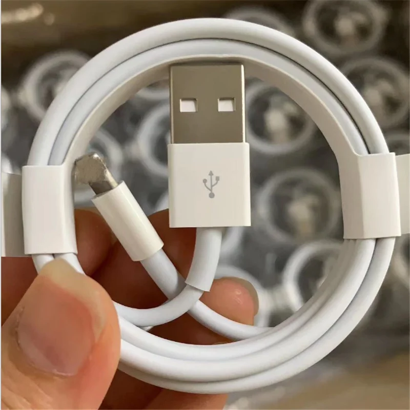 

8ic E75 chip Foxconn original USB Cable for iPhone X XR 8 7 6 Charger Charging cable, White