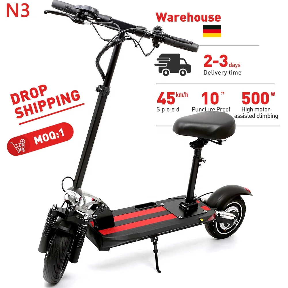 

EU Stock 500W/1000w/2000w/3000w 12.5AH 45km/h Fat Tire electric scooter N3 e-scrooser factory price