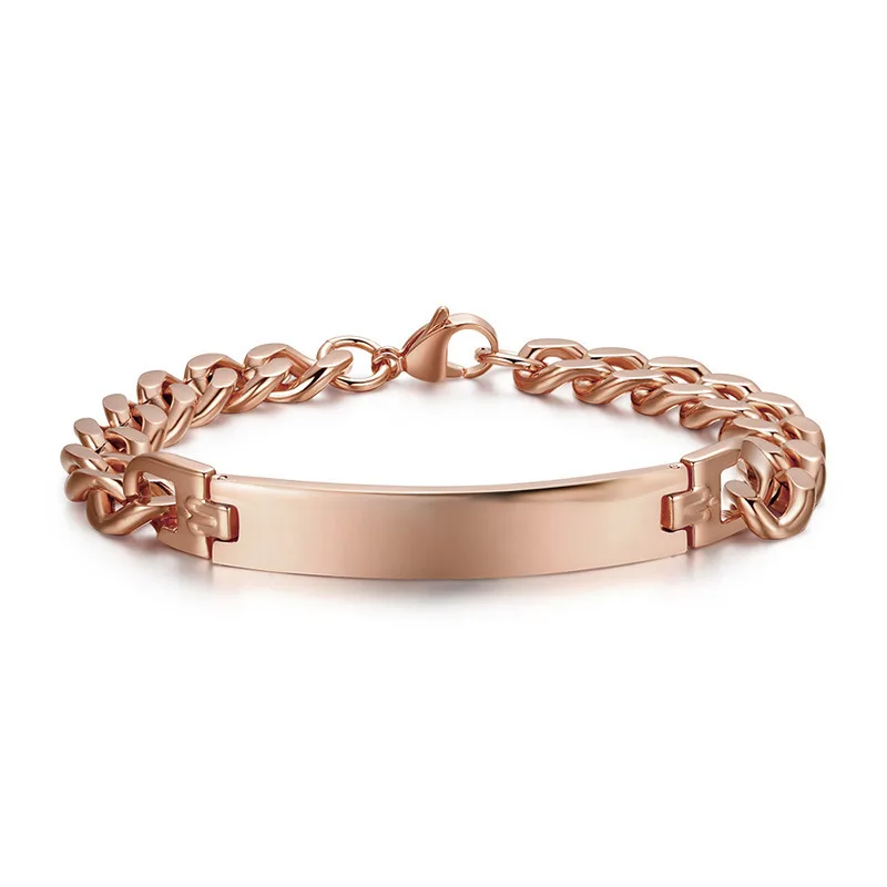 

Hot Sale Rose Gold Bracelet Stainless Steel Bracelet Men Bracelet, Picture