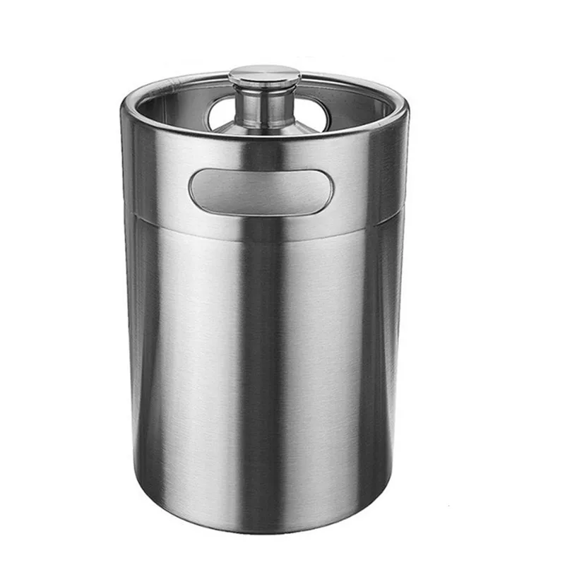 
64oz lid cooler growler and tap hose 10l tap draft beer dispenser for aluminio lager wine bier pet steel 5L and 2L mini beer keg 