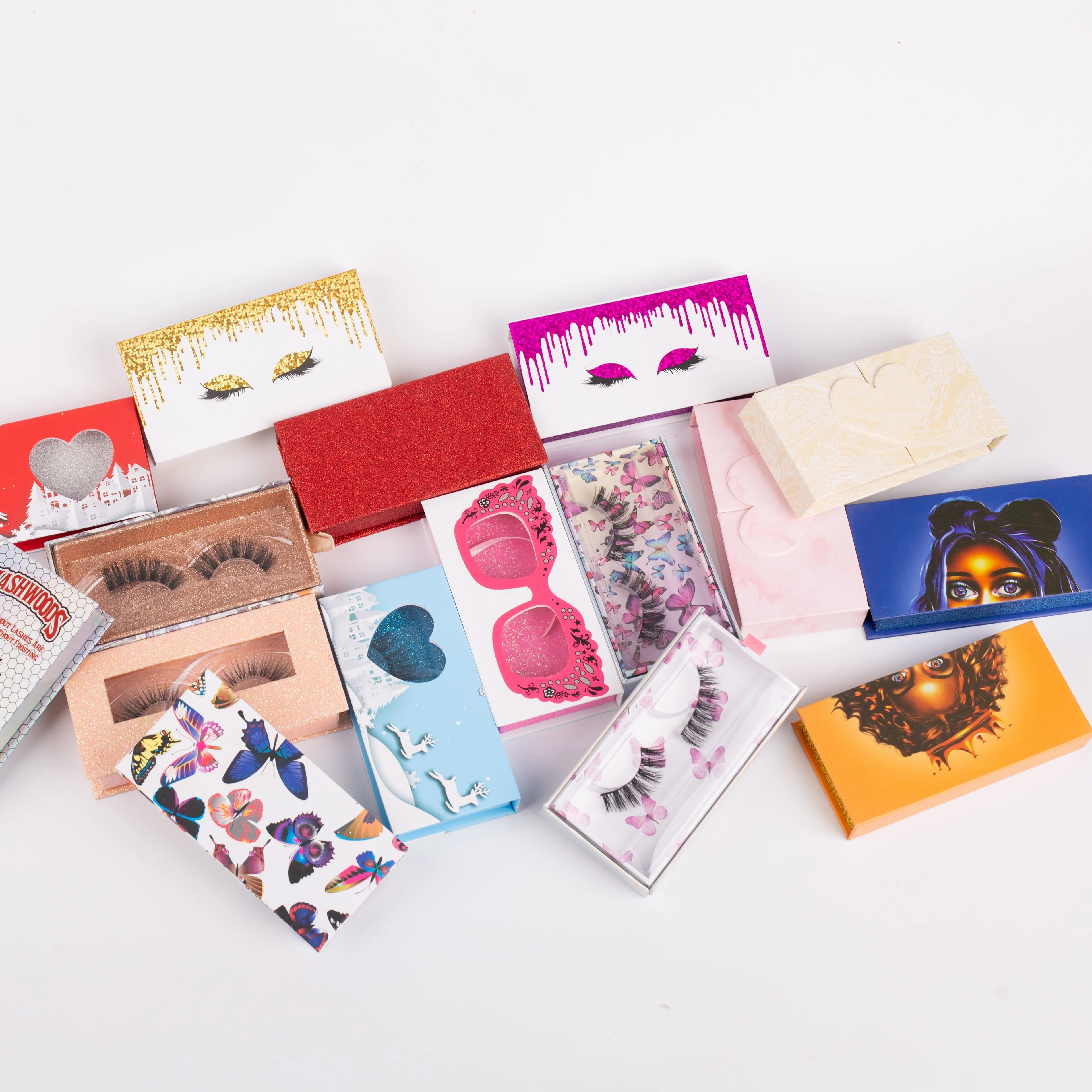 

hot selling vendor high quality cheap custom natural fluffy faux 3d mink eyelashes
