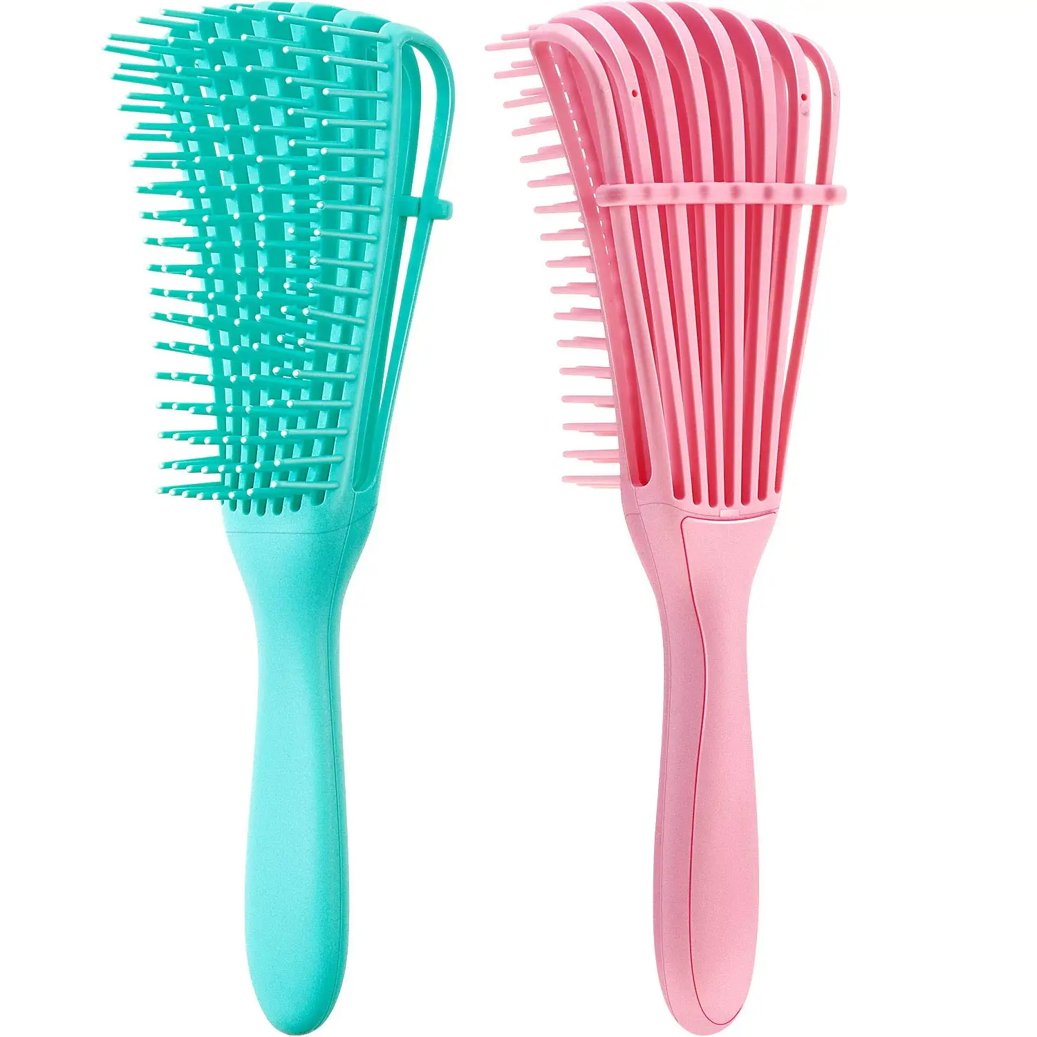 

Plastic Hair Care Comb 8 Claw Hair Brush Scalp Massage Comb Wet Hair Brush Detangle Brush Salon, Green, pink, black