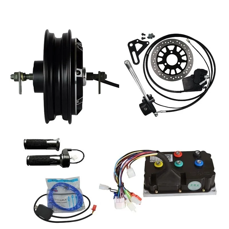 

10inch 4000W QSMOTOR Electric Scooter Vehicle Wheel Motor Conversion Kits Max.speed 100kph