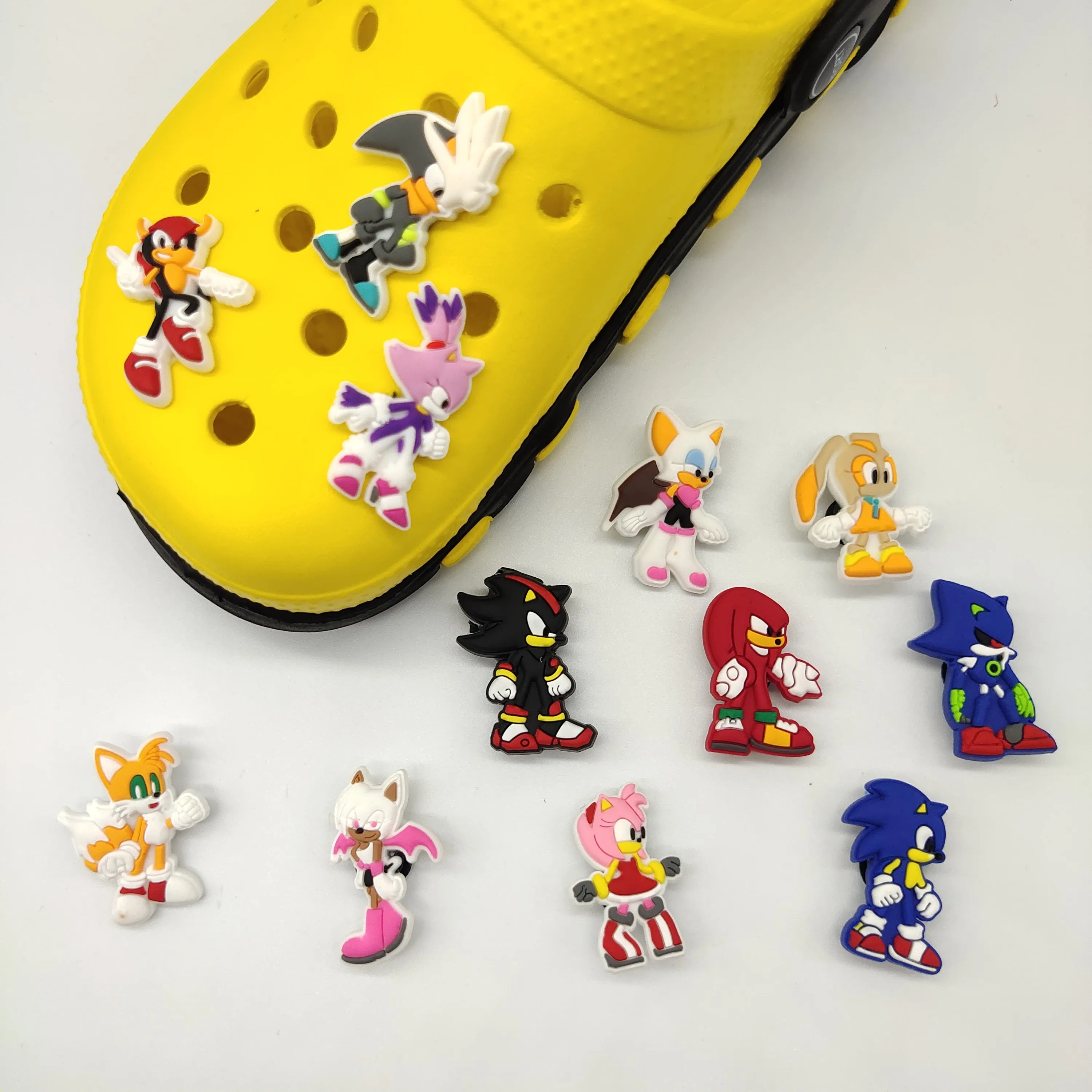 

Soft Rubber Anime Shoe Charms clog Shoe Decoration Accessories designer clog charm for Girls Boys Party Gifts, As picture