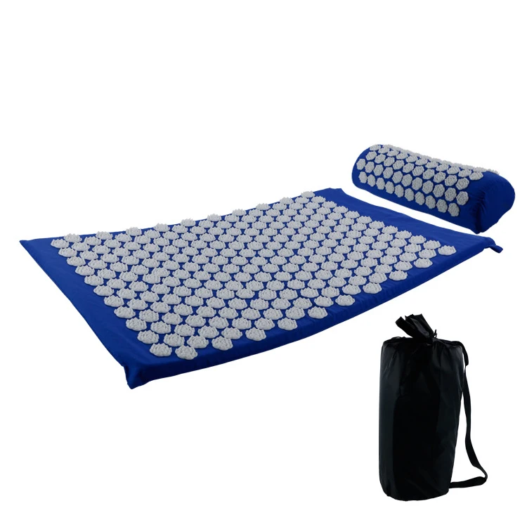 

High quality Neck and Back Acupuncture point massager Cushion Acupressure mat and pillow set, Purple/green/blue/gray