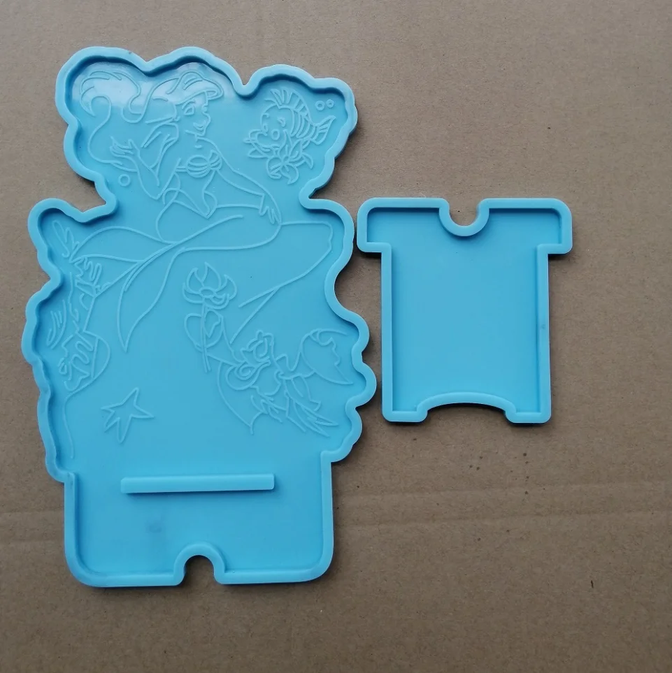 

H164 Mermmaid phone stand silicone mold silicone mold phone holder mold for resin crafts, Random