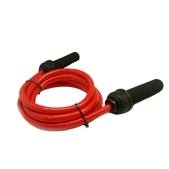 

Adult Adjustable Home Gym Fitness Workout Skipping Heavy Weighted Jump Rope, Red