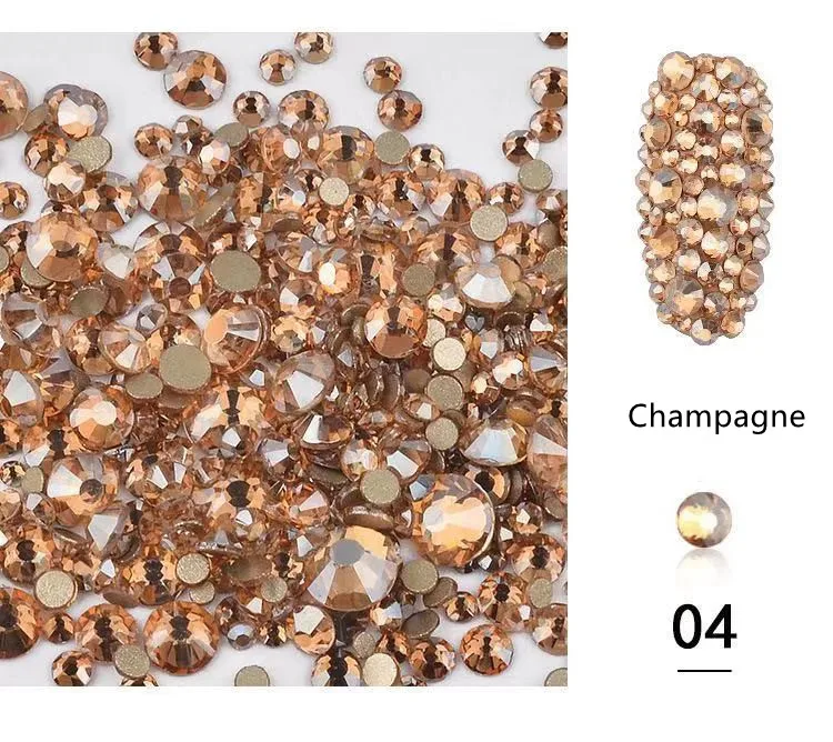 

Rhinestones Flat Back Nail Art Diamond Phototherapy Magic ABS Nails Art Rhinestones