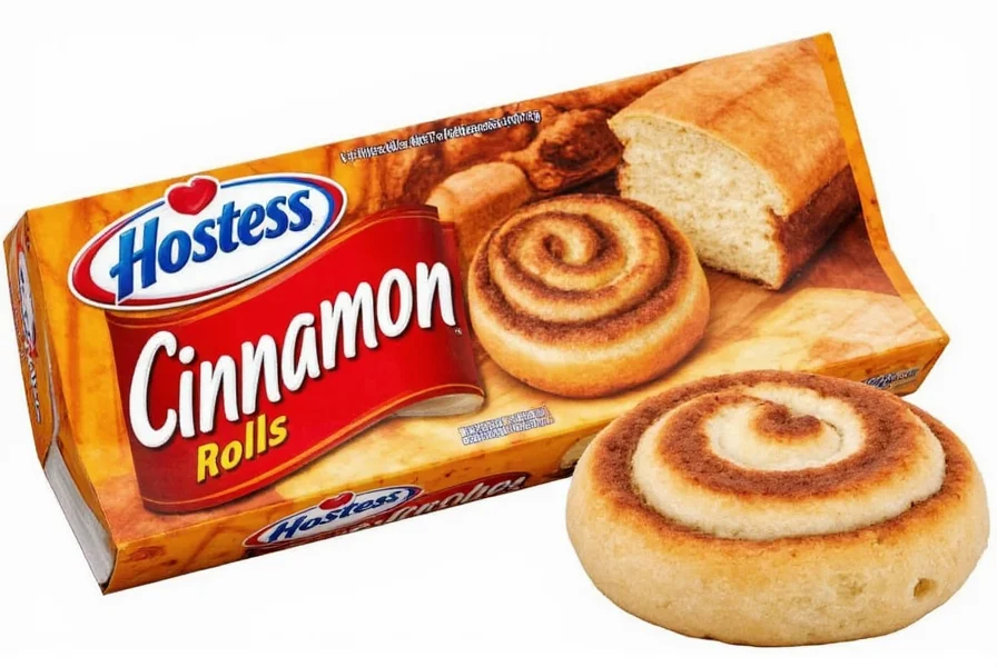 Two perfectly heated Hostess cinnamon rolls with melted icing on a ceramic plate