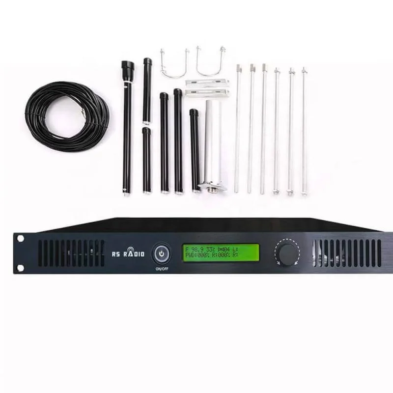 

150W 150 Watts Radio Broadcasting FM Transmitter + CP100 Circularly Polarized Antenna Kit for Radio Station