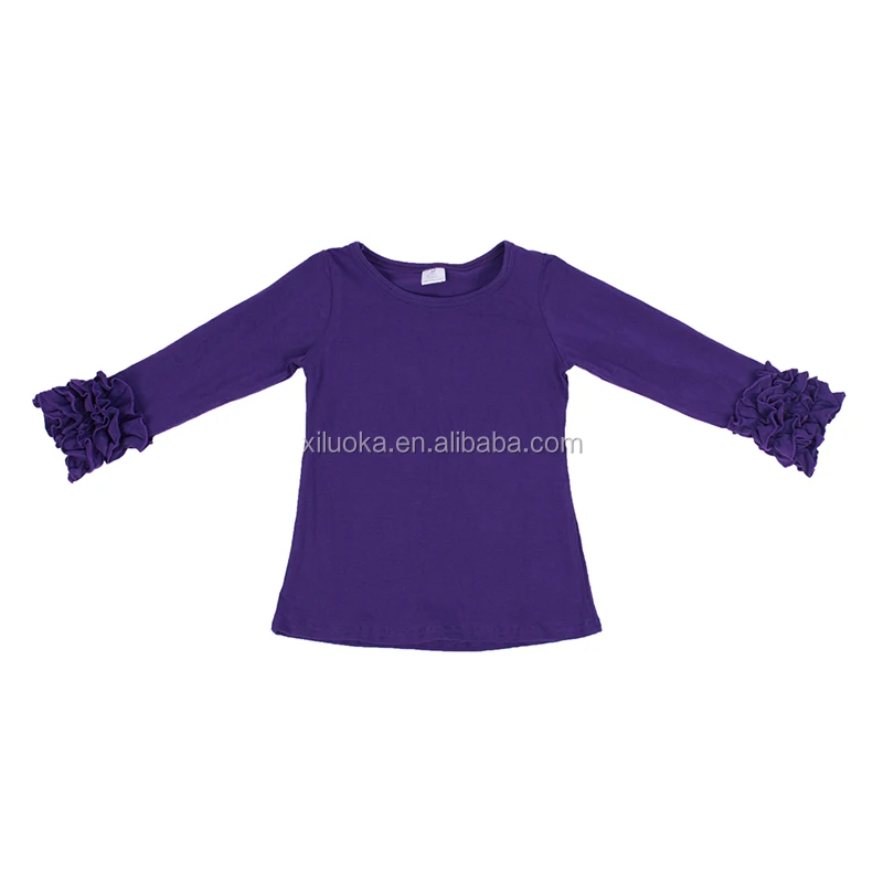 

New Arrival Baby Tshirt Cotton O-neck Newborn Kids Clothing Purple Pretty Baby Clothes, Picture