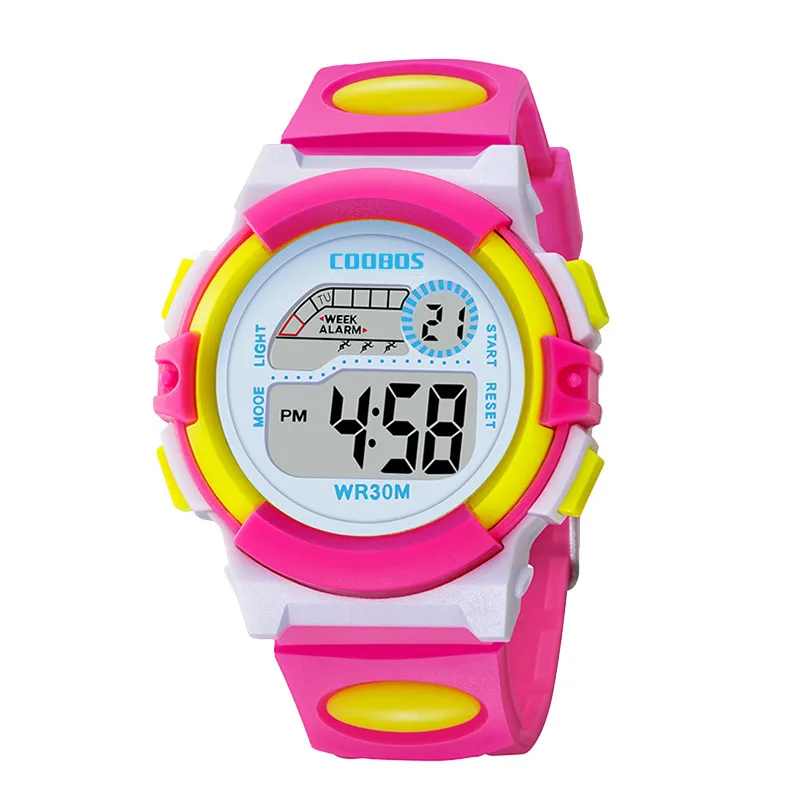 

Fashion Colorful Kids Watches Digital Watch For Children Sports Boys Girls Luminous LED Waterproof Clock reloj infantil