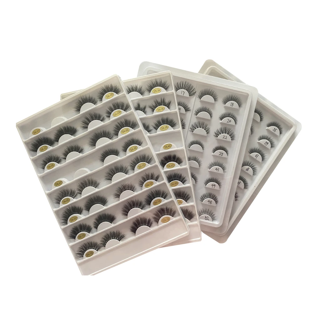 

New Listing Customized Handmade Black Fur Mink Dramatic Fluffy Mink Eyelashes for Beauty Daily Makeup