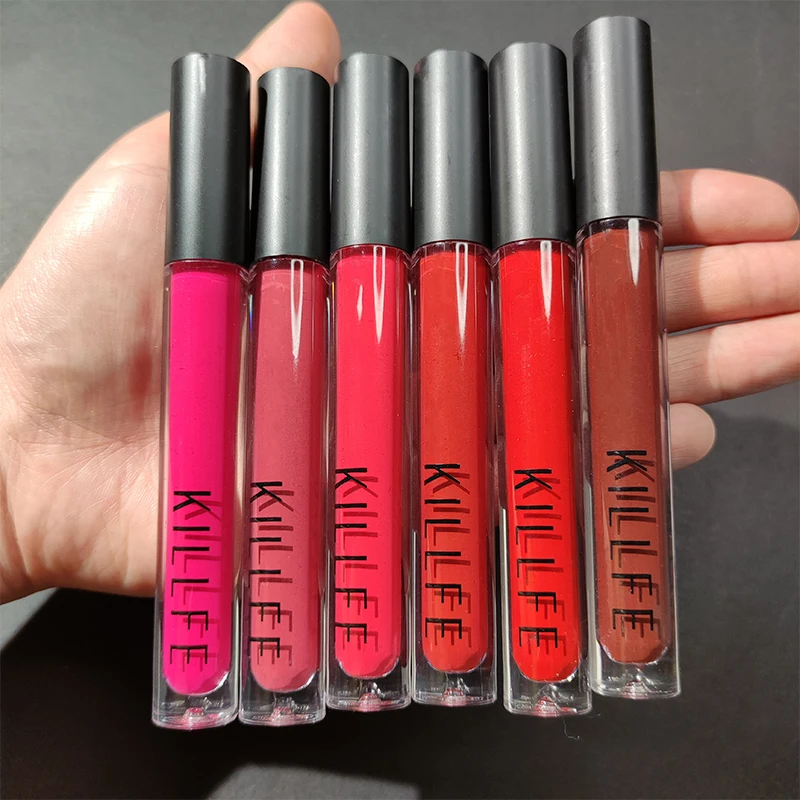 

KILLFE low moq matte liquid lipstick waterproof private label cruelty free lip gloss