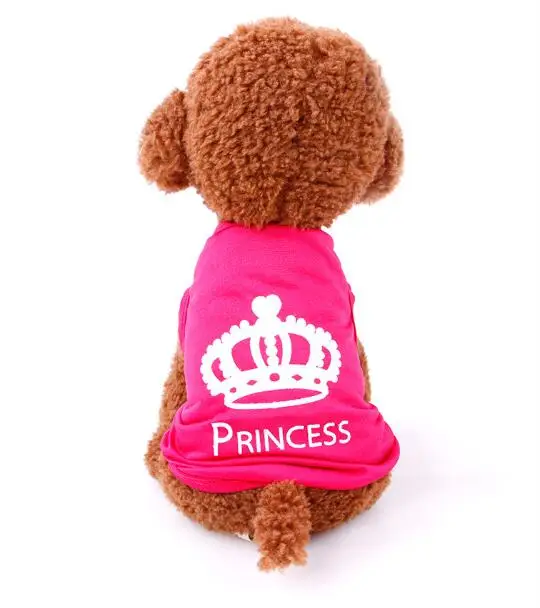 

Pet Cute Princess T-shirt Vest Coat Puppy Costumes Outfit Dog Clothes Summer, As pictures showed