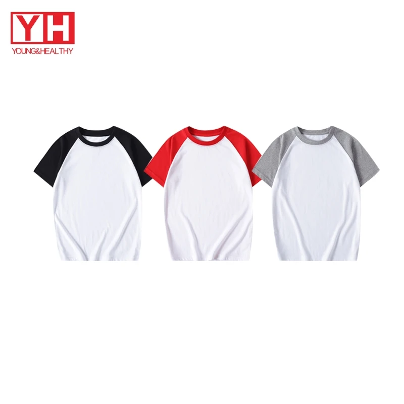 

YH Sporting Manufacturer Oem Short Sleeve Round Neck Kids T Shirt For Girl And Boy