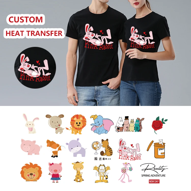 

Custom logo screen printing pillow socks pants uniform clothing t shirt thermal transfer heat press label designer heat transfer