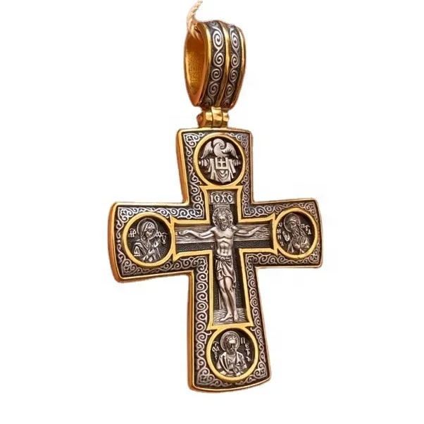 

Russia and aishania make jewelry crosses of four archangels for men and women