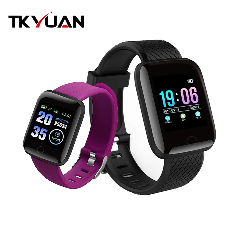 

Cheap Smart Watch Men Women Reloj Inteligente Heart Rate Fitness Tracker Watch Blood Pressure Sport Smartwatch 116Plus