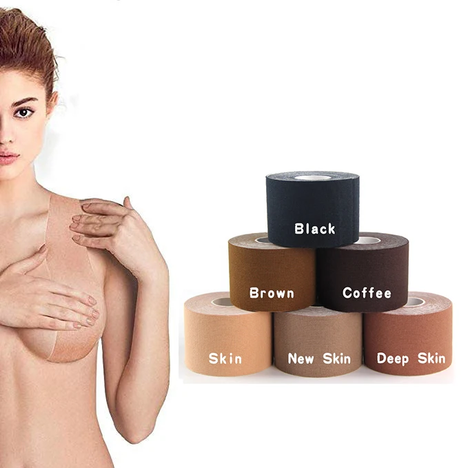 

Manufacturer  Custom DIY Breast Body Bra Breast Lifting Boob Tape for Boob Uplift, Skin/ black/coffee/brown/deep skin/new skin