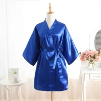 

Kimono Satin Silk Robe Women/Lady Bridesmaid Robes For Wedding Party Bridal Bathrobe