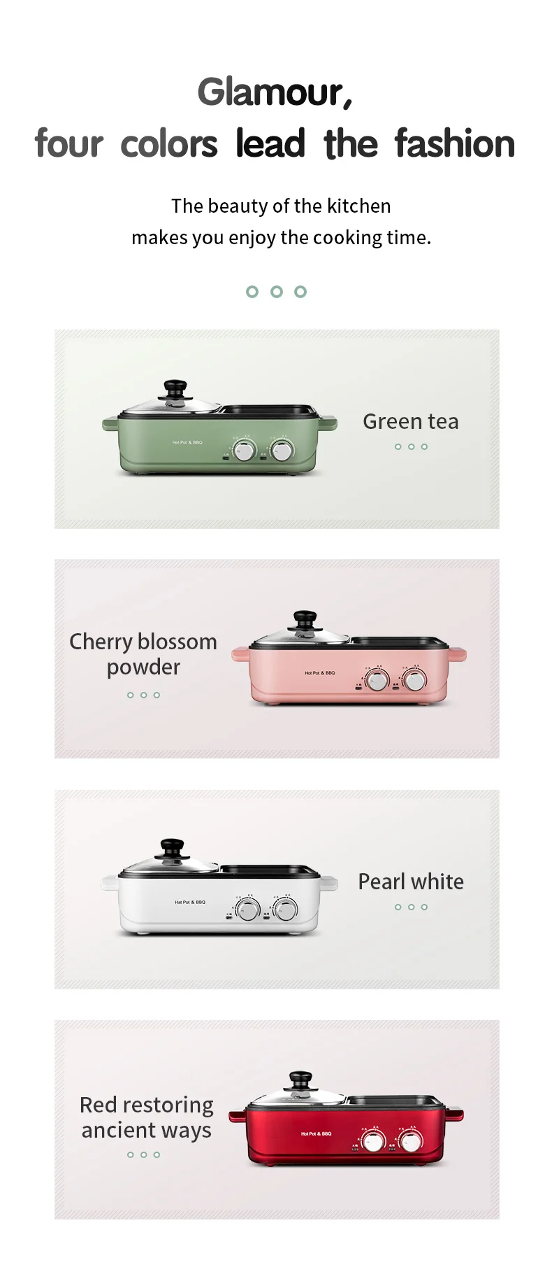 Portable High Quality Indoor Multifunction Nonstick Electric Grill Pan