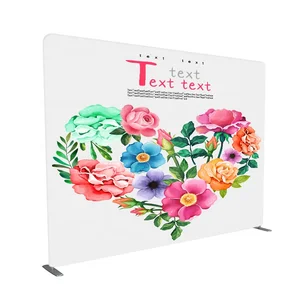 Custom printing tension fabric backdrop wall display stand photo booth background