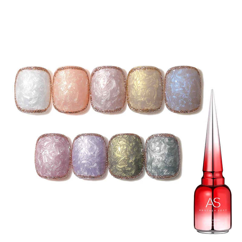 Pearl Fritillaria Threaded Nail Gel Polish