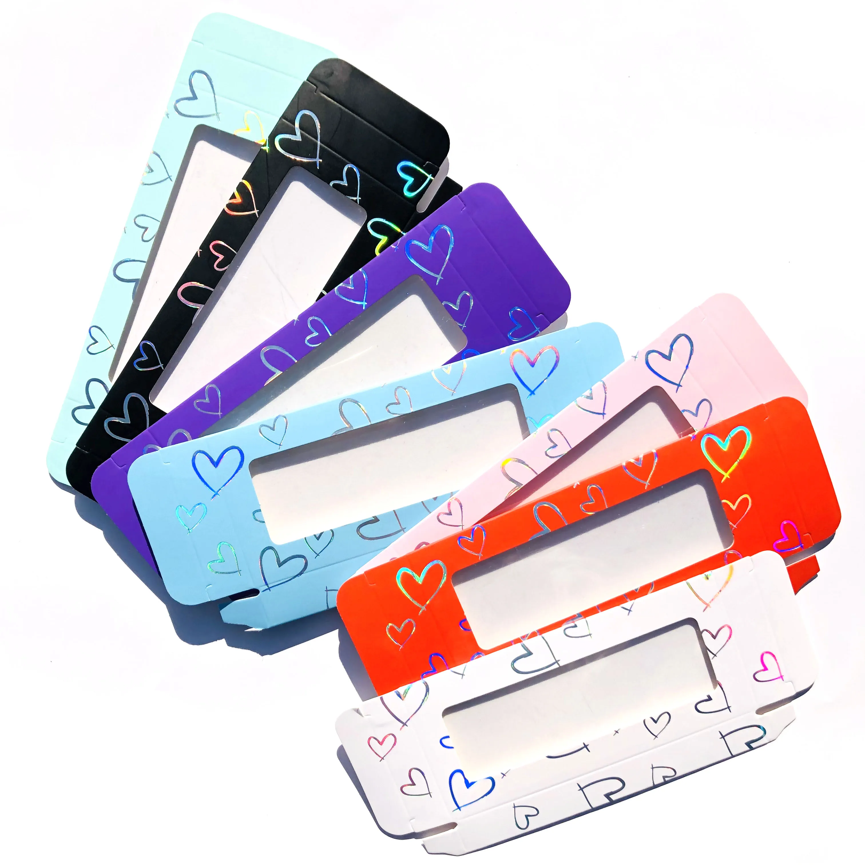 

vendor custom logo private label heart paper wholesale lash box