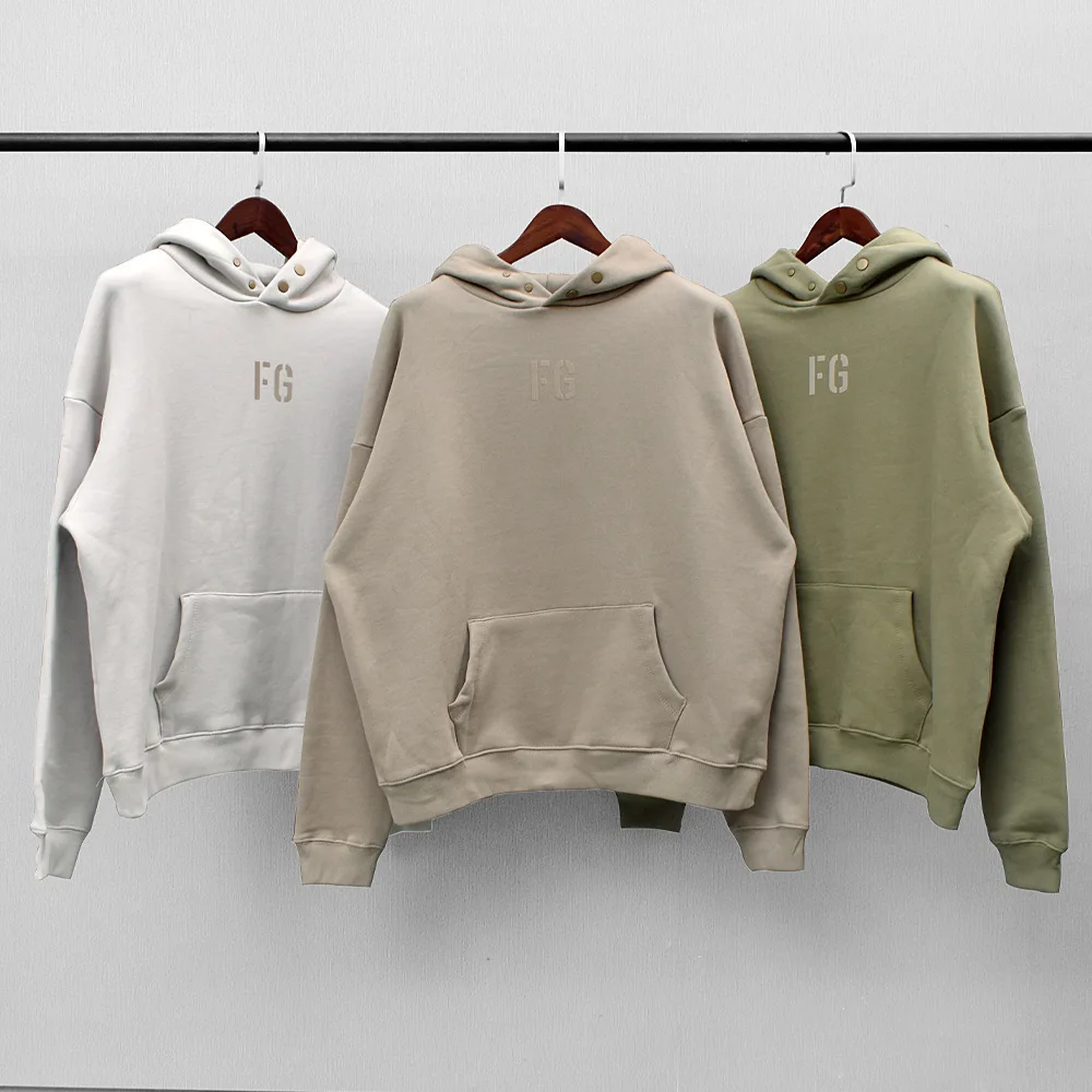 

Kanye Hoodie Season 7 Flock Printing High Street Oversized Hoodie Unisex Hoodie