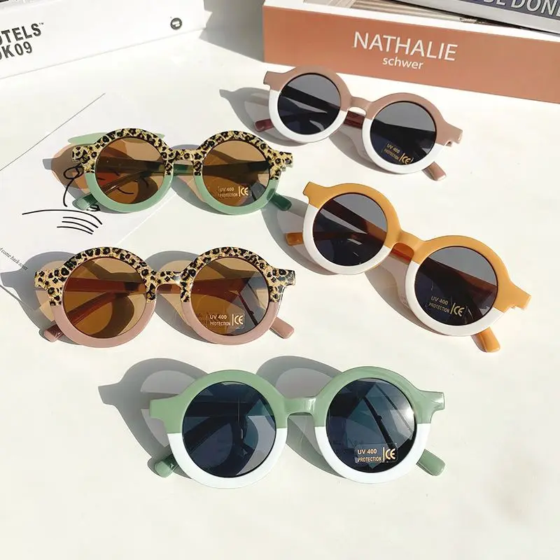 

Children Sunglasses Girl Round Sunglasses Personalized Baby Fashion Shade Sun Glasses 2022